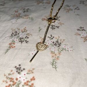 Coach Gold Heart Pendant Necklace